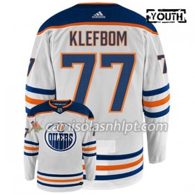 Camisola Edmonton Oilers OSCAR KLEFBOM 77 Adidas Branco Authentic - Criança